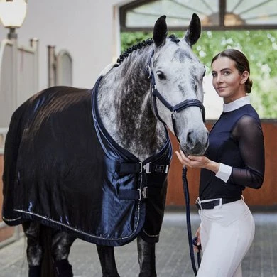 Eskadron Zweetdeken Platinum 2022 Satin Navy 9 Eskadron Zweetdeken Platinum 2022 Satin Navy - Afbeelding 9