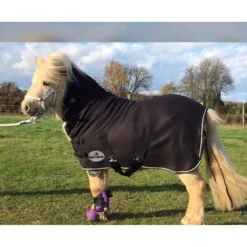 HB Harry And Hector Fleece Deken Met Hals Zwart