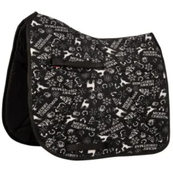 Harry's Horse Zadeldekje Kerst Veelzijdigheid Zwart