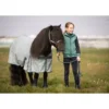 Harry's Horse Vliegendeken STOUT! Teal Grijs 85/115