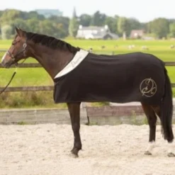 Harry's Horse Fleecedeken Denici Cavalli Gold Zwart 165/95
