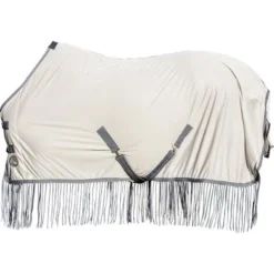 HKM Vliegendeken Fringes Zilver/Grijs -Exporteren Paard Gear Winkel hkm 12840 7195.4093d5