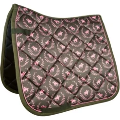 HKM Zadeldekje Classic Polo Allover Dressuur Olive Pony