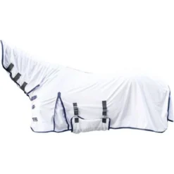 HKM Vliegendeken Lyon Met Halsdeel Wit -Exporteren Paard Gear Winkel hkm 7076 1200.d54669