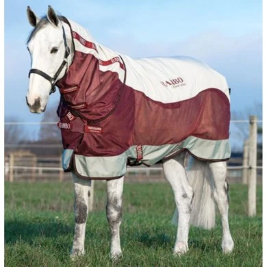Rambo Summer Series Turnout 0g Grey/Burgundy 1 Rambo Summer Series Turnout 0g Grey/Burgundy