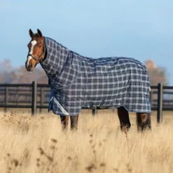 Rhino Plus Turnout Lite Navy Check/Indigo