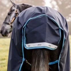 Amigo Bravo 12 Turnout 50g Navy/Turquoise -Exporteren Paard Gear Winkel hw aara16 bedc amigo bravo 12 turnout lite 100g 5.a22b92