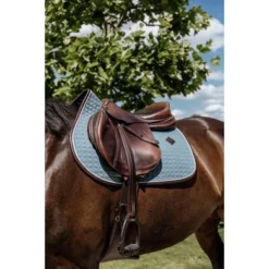 Kentucky Horsewear Kentucky Spring Zadeldekje Classic Leer Dusty Blue -Exporteren Paard Gear Winkel kentucky 485a1297.3ef042