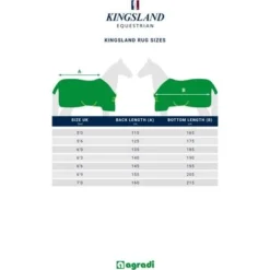Kingsland Staldeken Primary 300g Met Halsstuk Navy -Exporteren Paard Gear Winkel maattabel rugsizes kingsland stal regen outdoor.d56d26 8