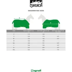 Eskadron Platinum Zweetdeken Fleece Stamp Cognac -Exporteren Paard Gear Winkel maattabellen rugsizes eskadron.2acf82 46