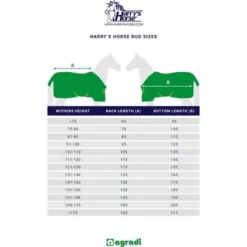 Harry's Horse Vliegendeken Mesh-pro Grijs -Exporteren Paard Gear Winkel maattabellen rugsizes harryshorse.6a3342 6
