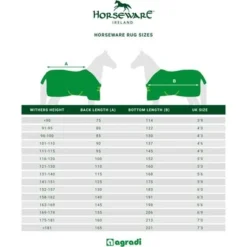 Rhino Plus Turnout Lite Navy Check/Indigo -Exporteren Paard Gear Winkel maattabellen rugsizes horseware.f579b0 43