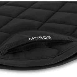 Mrs. Ros Zadeldekje Iconic CC Spr Phantom Black Cob/Full -Exporteren Paard Gear Winkel mrs 1138 zadeldekje zwart strap singel detail dekje.ead557