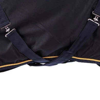 EQUITHÈME Zomerdeken Chic 0g Navy/Goud 4 EQUITHÈME Zomerdeken Chic 0g Navy/Goud - Afbeelding 4