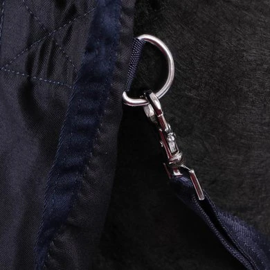 EQUITHÈME Zomerdeken Chic 0g Navy/Goud 5 EQUITHÈME Zomerdeken Chic 0g Navy/Goud - Afbeelding 5