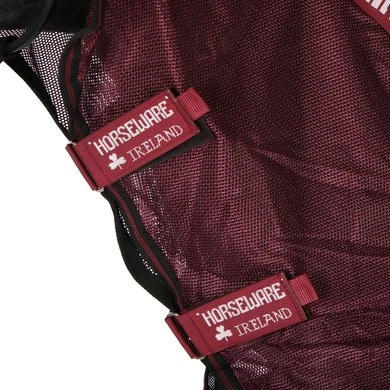 Rambo Summer Series Turnout 0g Grey/Burgundy 6 Rambo Summer Series Turnout 0g Grey/Burgundy - Afbeelding 6