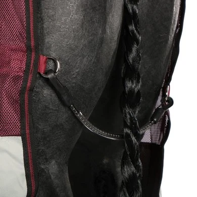 Rambo Summer Series Turnout 0g Grey/Burgundy 9 Rambo Summer Series Turnout 0g Grey/Burgundy - Afbeelding 9