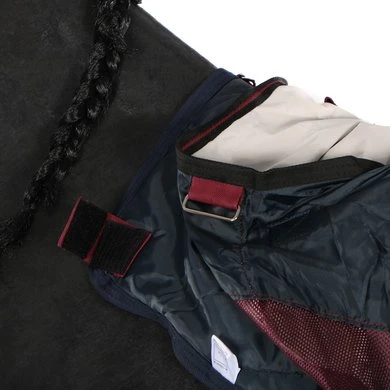 Rambo Summer Series Turnout 0g Grey/Burgundy 12 Rambo Summer Series Turnout 0g Grey/Burgundy - Afbeelding 12