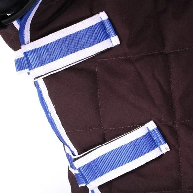 Weatherbeeta Heavy Stable Rug Comfitec Comfitec 1000D Diamond Quilt Detach-A-Neck 360g Charcoal/Blue/White 4 Weatherbeeta Heavy Stable Rug Comfitec Comfitec 1000D Diamond Quilt Detach-A-Neck 360g Charcoal/Blue/White - Afbeelding 4