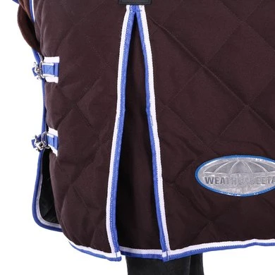 Weatherbeeta Heavy Stable Rug Comfitec Comfitec 1000D Diamond Quilt Detach-A-Neck 360g Charcoal/Blue/White 7 Weatherbeeta Heavy Stable Rug Comfitec Comfitec 1000D Diamond Quilt Detach-A-Neck 360g Charcoal/Blue/White - Afbeelding 7