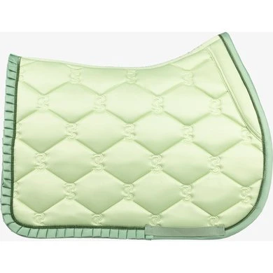 PS Of Sweden Zadeldekje Ruffle Springen Seed Green 2 PS Of Sweden Zadeldekje Ruffle Springen Seed Green - Afbeelding 2