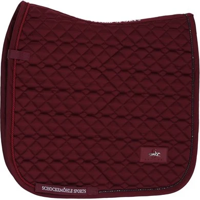 Schockemöhle Zadeldek Crystal Brilliance Dressuur Dark Cherry Full 1 Schockemöhle Zadeldek Crystal Brilliance Dressuur Dark Cherry Full