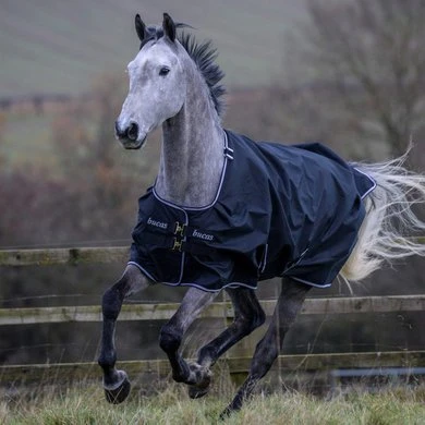 Bucas Trotting Turnout 50g Zwart/Wit 1 Bucas Trotting Turnout 50g Zwart/Wit