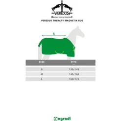 Veredus Therapiedeken Magnetik Rug Zwart -Exporteren Paard Gear Winkel veredus rugsizes veredus therapy magnetik.e5cf83