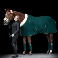 Waldhausen Zweetdeken Modern Rosé Fir Green/Goud