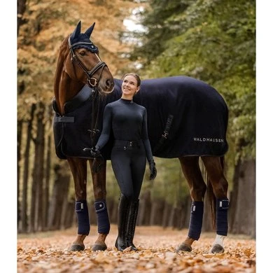 Waldhausen Fleecedeken Nepal Nachtblauw 1 Waldhausen Fleecedeken Nepal Nachtblauw