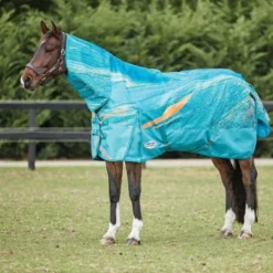 Weatherbeeta Regendeken Comfitec Plus Dynamic II Lite Combo Neck Blauw/Oranje 120/170