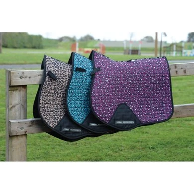 Weatherbeeta Zadeldekje Prime Leopard Veelzijdigheid Turquoise Luipaard 2 Weatherbeeta Zadeldekje Prime Leopard Veelzijdigheid Turquoise Luipaard - Afbeelding 2