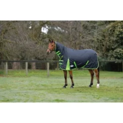 Weatherbeeta Winterdeken Comfitec Classic Combo Neck Medium/Lite 600D 100g Zwart/Lime Green