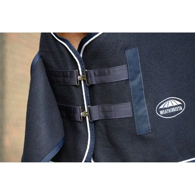 Weatherbeeta Showdeken Wool Standard Neck Navy/Wit 3 Weatherbeeta Showdeken Wool Standard Neck Navy/Wit - Afbeelding 3