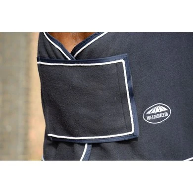 Weatherbeeta Showdeken Wool Standard Neck Navy/Wit 2 Weatherbeeta Showdeken Wool Standard Neck Navy/Wit - Afbeelding 2