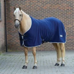 Saxon Fleecedeken Standard Neck Navy/Wit