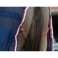Weatherbeeta Standard Neck Scrim Cooler Navy/Red/White -Exporteren Paard Gear Winkel wb 654566 wb scrim cooler stn image feature tail cord.fc7526 1