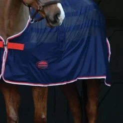 Weatherbeeta Standard Neck Scrim Cooler Navy/Red/White -Exporteren Paard Gear Winkel wb 654566 wb scrim cooler stn image lifestyle.a14f74 1