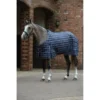 Weatherbeeta Deken Saxon 1200D PP Stable Standard Neck Medium Navy Plaid 75/120
