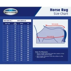 Weatherbeeta Cooler Thermocell Standard Neck Navy/Wit -Exporteren Paard Gear Winkel wb weatherbeeta how to measure graphic horse size chart english.25a3b4 3