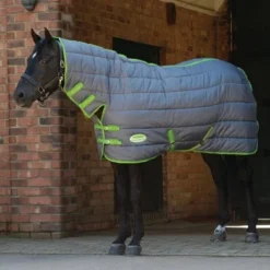 Exporteren Paard Gear Winkel 48 Weatherbeeta WB Staldeken Comfitec CQ CN Med. 210D 250g Grijs/Lime 90/140