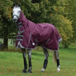 Weatherbeeta Regendeken Comfitec Plus Dynamic II Combo Neck Lite Maroon/Grijs/Wit