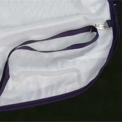 WeatherBeeta Vliegendeken Comfitec Essential Mesh Neck Wit/Paars/Zwart -Exporteren Paard Gear Winkel weatherbeeta mesh removable adjustable leg straps.6a7a03